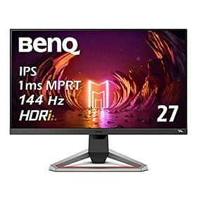 【中古】BenQ MOBIUZ ゲーミングモニター EX2710 (27型/IPS/フルHD/144Hz/1ms/HDRi/treVoloスピーカー/sRGB 99%/高さ調整/3種のゲーム専用モード)(ディスプレイ)