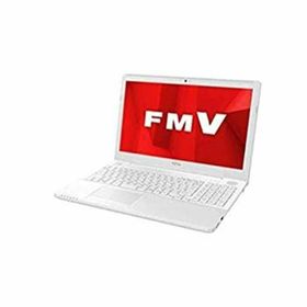 【中古】富士通 15.6型ノートパソコン FMV LIFEBOOK AH50/D1 プレミアムホワイト（Core i7/メモリ 4GB/HDD 1TB/ H＆B 2019） FMVA50D1WP(ノートPC)