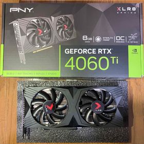 PNY RTX4060Ti 8GB XLR8 OC 中古美品 2024購入(PCパーツ)
