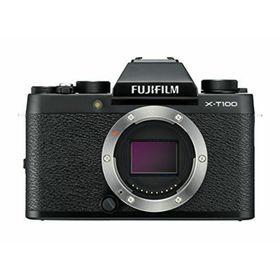 【中古】FUJIFILM ミラーレス一眼 カメラ X-T100ブラック X-T100-B(ミラーレス一眼)