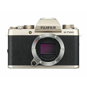 【中古】FUJIFILM ミラーレス一眼 X-T100シャンパンゴールド X-T100-G(ミラーレス一眼)