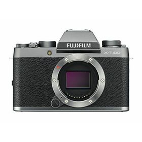 【中古】FUJIFILM ミラーレス一眼 X-T100ダークシルバー X-T100-DS(ミラーレス一眼)