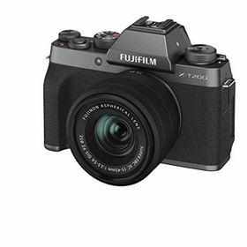 【中古】富士フイルム(FUJIFILM) ミラーレス一眼カメラ X-T200レンズキット ダークシルバー X-T200LK-DS(ミラーレス一眼)