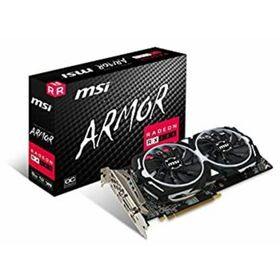 【中古】MSI Radeon RX 580 ARMOR 8G OC グラフィックスボード VD6879(PCパーツ)