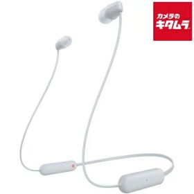 ソニー SONY ワイヤレスステレオヘッドセット DSEE搭載/防滴仕様 ホワイト WI-C100 WZ 左右一体型 ネックバンド型 ネックバンドイヤホン 首掛け Bluetooth ブルートゥース イヤホン ワイヤレス 防水 マイク付き 《納期約1週間》