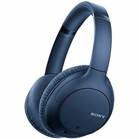 【中古】ソニー ワイヤレスノイズキャンセリングヘッドホン WH-CH710N : Bluetooth対応 最大35時間連続再生 マイク付き 2020年モデル ブルー WH-CH710N L(ヘッドフォン/イヤフォン)