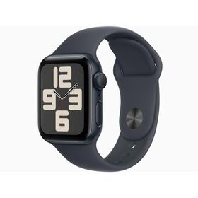 Apple MXE73J/A Apple Watch SE 第2世代 GPSモデル 40mmミッドナイトアルミニウムケースとミッドナイトスポーツバンド S/M 新品 送料無料
