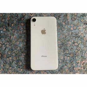 アイフォーン(iPhone)の【美品】iphoneXR ホワイト ストレージ余裕の128GB バッテリー良好(スマートフォン本体)