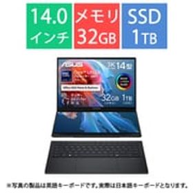 エイスース ASUS ASUS Zenbook DUO/14型×2/Core Ultra 9 285H/メモリ 32GB/SSD 1TB/Windows 11 Home/Microsoft 365 Basic（1年間使用権）＋Office Home ＆ Business 2024（DA版）/インクウェルグレー UX8406CA-U9321WS
