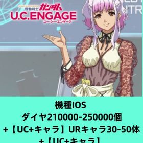 機種IOS ダイヤ210000-250000個+【UR機体+URキャラ】合計30-50体+UR确定ガ | ガンダムUCエンゲージ(ガンダムUCE)のアカウントデータ、RMTの販売・買取一覧