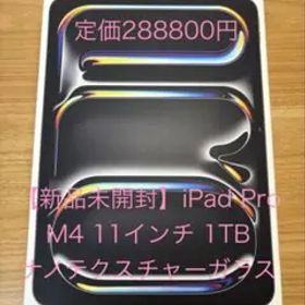 【新品未開封】iPad Pro M4 1TB 11インチ ナノテクスチャーガラス