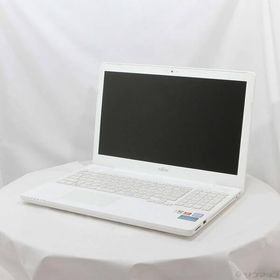 〔中古〕FUJITSU(富士通） 格安安心パソコン LIFEBOOK AH50／A3 FMVA50A3WP プレミアムホワイト 〔Windows 10〕〔295-ud〕