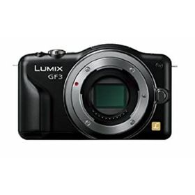 【中古】「非常に良い」パナソニック ミラーレス一眼カメラ LUMIX GF3 ボディ エスプリブラック DMC-GF3-K(ミラーレス一眼)