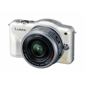 【中古】（非常に良い）パナソニック ミラーレス一眼カメラ LUMIX GF3 電動ズームキット シェルホワイト DMC-GF3X-W(ミラーレス一眼)