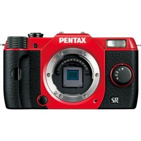 【中古】「非常に良い（無料延長保証）」PENTAX ミラーレス一眼 Q10 ボディ レッド Q10 BODY RED 12186(ミラーレス一眼)