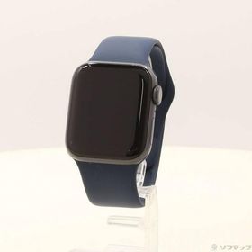 〔中古〕Apple(アップル) Apple Watch Series 6 GPS 40mm スペースグレイアルミニウムケース ミッドナイトスポーツバンド〔276-ud〕