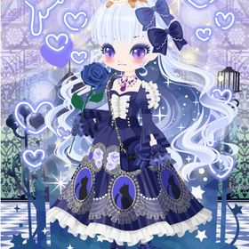 ロリータにゃんこ（セラフィナ）紺 ４点セット | ニコッとタウン(ニコタ)のアカウントデータ、RMTの販売・買取一覧