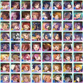 初期 SSR90 杏奈6種 静香5種 百合子4種など 67000ジュエル | ミリシタ(ミリオンライブ！シアターデイズ)のアカウントデータ、RMTの販売・買取一覧