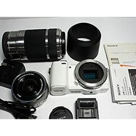 【中古】「非常に良い」ソニー SONY ミラーレス一眼カメラ α NEX-5Rダブルズームレンズキット ホワイト NEX-5RY/W(ミラーレス一眼)