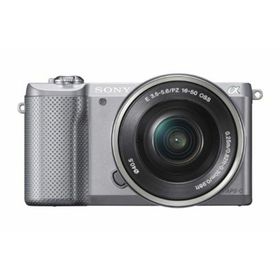 【中古】「非常に良い（無料延長保証）」SONY ミラーレス一眼 α5000 パワーズームレンズキット シルバー ILCE-5000L-S(ミラーレス一眼)