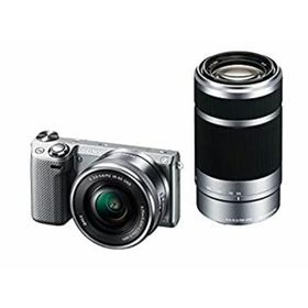【中古】「非常に良い」SONY ミラーレス一眼 NEX-5T ダブルズームレンズキット シルバー NEX-5TY-S(ミラーレス一眼)