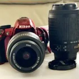 希少 Nikon D3100 デジタル一眼レフ レッド ダブルズームキット