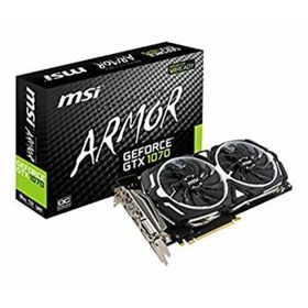 【中古】「非常に良い」MSI ARMOR 2X デュアルファン搭載 GeForce GTX 1070 グラフィックボード GEFORCE GTX 1070 ARMOR 8G OC(PCパーツ)