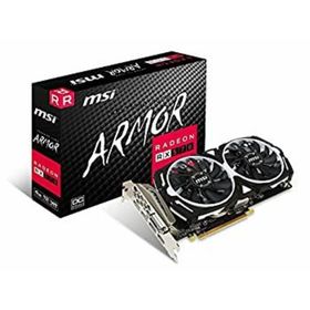 【中古】「非常に良い」MSI Radeon RX 570 ARMOR 4G OC グラフィックスボード VD6330(PCパーツ)