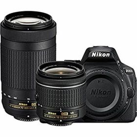 【中古】「非常に良い」Nikon D5600 デジタル一眼レフカメラ 18-55mm VR & 70-300mm DX AF-P レンズ - (更新)(デジタル一眼)