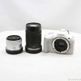 【中古】Canon(キヤノン) EOS R50 ダブルズームキット ホワイト 【262-ud】