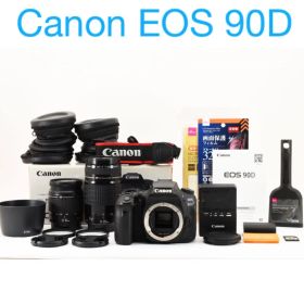 一眼レフカメラ Canon EOS 90D標準&望遠タブルレンズセット