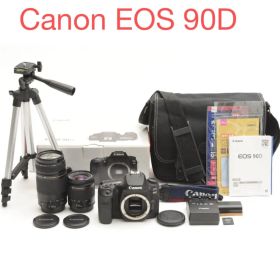 一眼レフ カメラ Canon EOS 90D標準&望遠ダブルレンズセット