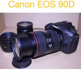 デジタル一眼レフカメラCanon EOS 90D標準&望遠&単焦点レンズセット