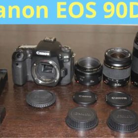Wi-Fi/動画/保証/Canon EOS 90D標準&望遠&単焦点レンズセット