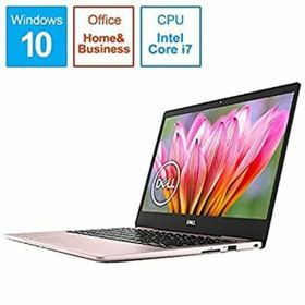 【中古】「非常に良い」DELL (デル) モバイルノートPC Inspiron 13 7000 7380 MI73-8WHBP ピンクシャンパン [Win10 Home・Core i7・13.3インチ・・SSD 512GB(ノートPC)