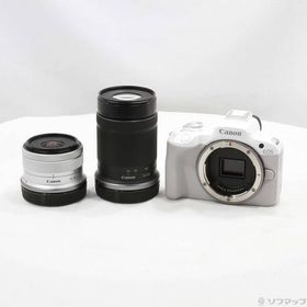 〔中古〕Canon(キヤノン) EOS R50 ダブルズームキット ホワイト〔262-ud〕