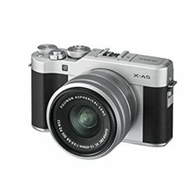 【中古】「非常に良い」FUJIFILM ミラーレス一眼カメラ X-A5レンズキット シルバー X-A5LK-S(ミラーレス一眼)