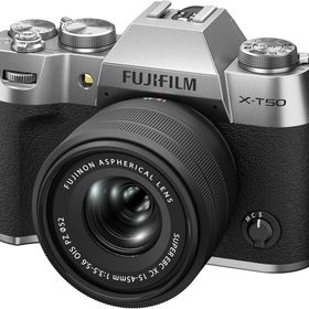 【中古】FUJIFILM フジフイルム X-T50 XC15-45mmレンズキット シルバー