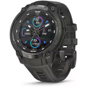 ガーミン GARMIN Instinct Crossover AMOLED（インスティンクト クロスオーバー アモレッド） Charcoal Grey（チャコールグレー）シリコンバンド Suica対応 ハイブリッドGPSスマートウォッチ 010-03398-30