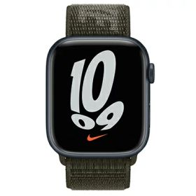 Apple Apple Watch Nike Series7 45mm GPSモデル MKNX3J/A+ML363FE/A A2474【ミッドナイトアルミニウムケース/カーゴカーキNikeスポーツループ】 [中古] 【当社3ヶ月間保証】 イオシス