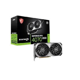 MSI (エムシー) GeForce RTX 4070 SUPER 12G VENTUS 2X OC グラフィックカード - NVIDIA GeForce RTX 4070 SUPER GPU 12GB GDDR6X 192ビットメモリ 21Gbps PCI E