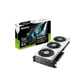 Gigabyte GeForce RTX 4060 Ti EAGLE OC ICE 8Gグラフィックスカード - 8GB GDDR6、128ビット、PCI-E 4.0、2550MHzコアクロック、DisplayPort 1.4a×2、HDMI 2.1