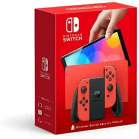 【新品箱訳あり】Nintendo Switch(有機ELモデル) マリオレッド 【送料無料】【即日発送、土祝日発送】