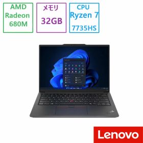 Lenovo(レノボ) ノートパソコン Lenovo ThinkPad E14 Gen 6 AMD Ryzen 7 7735HS・32GBメモリー・1TB SSD・14型WUXGA液晶搭載 プレミアム ・オフィス付き・新品