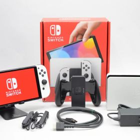 【中古】Nintendo Switch 有機ELモデル ホワイト HEG-S-KAAAA 外観ランクB