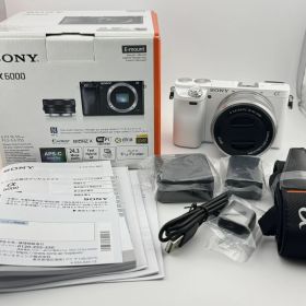 【シャッター回数2回】SONY デジタル一眼カメラ α6000 ミラーレス一眼カメラ ILCE-6000 ホワイト 中古