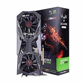 【中古】「未使用品」TieanカラフルiGame gtx1080ti Vulcan X OCビデオグラフィックスカードGPU 1620???1733?MHz 11?g 352bit SLI VR Ready LCDモニタ ブラック(PCパーツ)