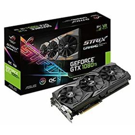 【中古】「未使用品」ASUS R.O.G. STRIXシリーズ NVIDIA GeForce GTX1080Ti搭載ビデオカード ベースクロック1569MHz STRIX-GTX1080TI-O11G-GAMING(PCパーツ)