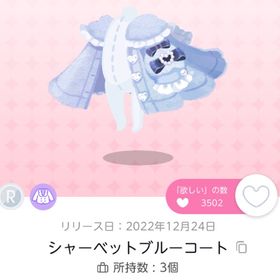 シャーベットブルーコート ２点 | ポケコロツイン(ポケツイ)のアイテム、RMTの販売・買取一覧