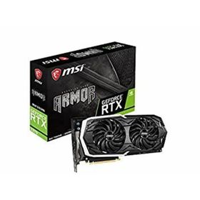 【中古】「未使用品」MSI GeForce RTX 2070 ARMOR 8G グラフィックスボード ブラック VD6761(PCパーツ)